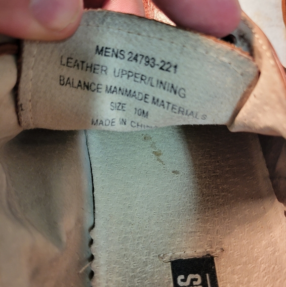 STACY ADAMS Brown Leather Square Toe Men's Dress Shoe Size 10 M 24793-221 - Picture 8 of 8